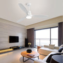 Ceiling Fan With Reversible DC Motor, LED Light, Solid Blades, Remote Control by Unique Piece Furniture