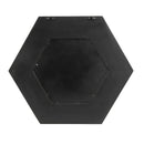 Hexagon Mirror With Natural Wood Frame, Wall Decor For Living Room Bathroom Hallway by HouseOfZazla