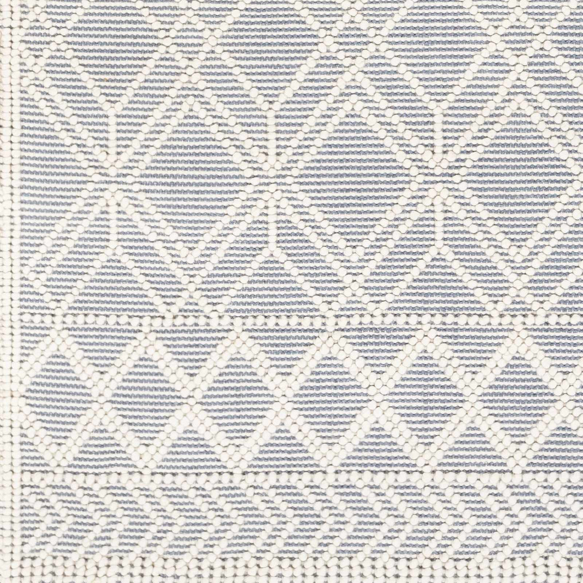 Ramsbury Ivory & Blue Area Rug, sample swatch