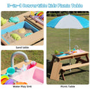 Kids Picnic Table With Sand and Water Table Conversion by HouseOfZazla