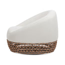 Willow - Upholstered Patio Deep Seating Armchair, Wicker Frame by Unique Piece Furniture