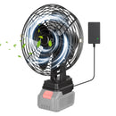 Portable Jobsite Fan 9" Compatible with Makita 21V Battery