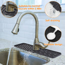 Silicone Faucet Mat Kitchen Sink Splash Guard Drain Mat Drying Pad Kitchen Mat Bathroom Drip Catcher