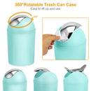 Bathroom Accessories Set 6 Pcs Bathroom Set Ensemble Complete Soap Dispenser Toothbrush Holder Tumbler Soap Dish Toilet Cleaning Brush Trash Can