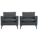 Nordic Retro Light Luxury Upholstered Sofa Chair