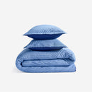 BedGear Performance Duvet Set, Queen - Stonewash Blue/Racetrack by HouseOfZazla