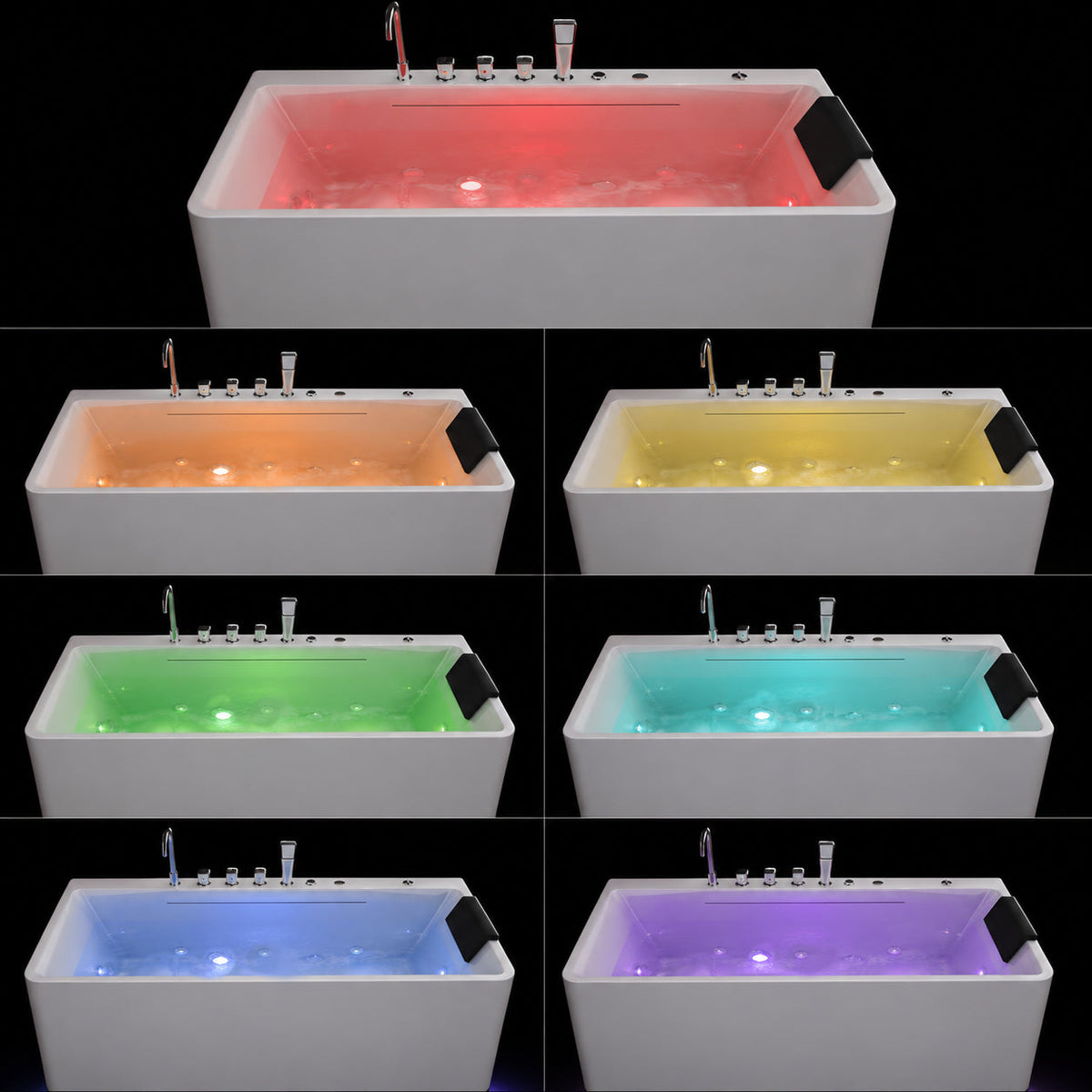 67-Inch Single-Person Luxury Whirlpool Bathtub, photo 3 of 10
