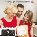 Women Wallet PU Leather Lady Long Purse Phone Clutch Case Credit Card Holder 11 Card Slots 1ID Window 5 Money Pouch