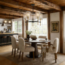 5 Light Chandelier, Textured Glass Pendant Light, (Not Including The Bulb) For Living Room - Black / Gold by HouseOfZazla