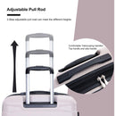 3 Piece Luggage Sets PC Lightweight & Durable Expandable Suitcase with Two Hooks, Double Spinner Wheels, TSA Lock, (21/25/29) Sand