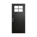 36"x80" Fiberglass Front Door with Contemporary Design