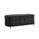 Flip Top Storage Bench With Metal Legs