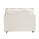 Modern Armchair Sofa With Movable Ottoman