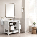 James Martin Breckenridge 36" Single Bathroom Vanity, Bright White