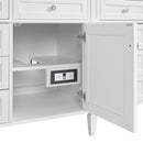James Martin Brittany 84" Double Bathroom Vanity, Bright White