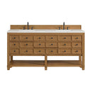 James Martin Malibu 72" Double Bathroom Vanity, Amber Birch