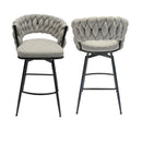 Bar Stool 360 Swivel With Back Footrest by HouseOfZazla