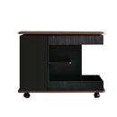 Adjustable End Table With Wheels, 360°Rotating Top And Storage Space by HouseOfZazla
