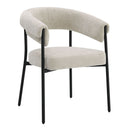 Jirina - Chenille Arm Chair (Set of 2) - Beige & Black by Unique Piece Furniture