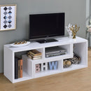 Convertable L-Shaped Bookcase With Open Shelves - White by HouseOfZazla