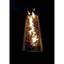 Propane / Gas Outdoor Fire Pit Table With Lid Durable Construction - Black