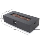 Modern Rectangle Fire Table 50, 000 Btu