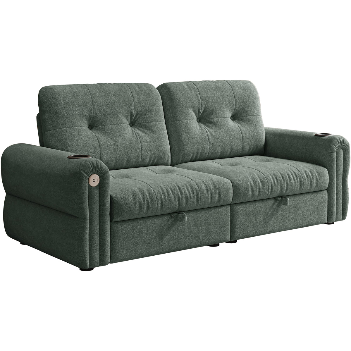 Chenille Convertible Sofa Bed, photo 3 of 10