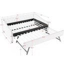 Upholstered Daybed With USB Charging & Pull Out Bed by HouseOfZazla
