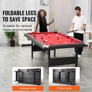 7 ft Foldable Portable Billiards Table with Complete Accessories by HouseOfZazla