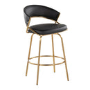 Jie - Glam Fixed Height Counter Stool (Set of 2) by HouseOfZazla