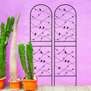 2 Pack Metal Garden Trellis 71" x 19.7" Rustproof Outdoor Plant Support by HouseOfZazla