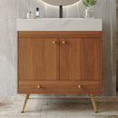 Mid-Century Free-Standing Bathroom Vanity