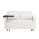 Pull Out Sofa With Movable Tabletop And USB Ports