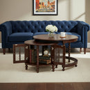 Vintage Round Nesting Coffee Table