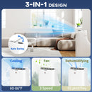 HOMCOM Inverter Air Conditioner, 14000 BTU Dual Hose Portable AC Unit by HouseOfZazla