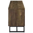 Chase - 2 Door Console With Herringbone Design - Oak