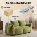 Giant Bean Bag Couch, Ultra Soft Fluffy Loveseat For Living Room by Unique Piece Furniture