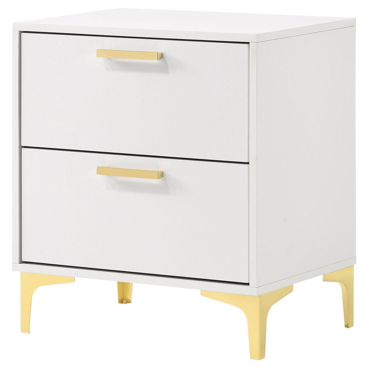 Kendall 2-drawer Nightstand White, photo 6 of 7