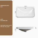 Undermount Bathroom Sink, Vessel Basin For Vanity Countertop - Milk White / Black by HouseOfZazla
