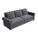 3 In 1 Convertible Sleeper Sofa With Nailhead Trim & Rolled Arm by HouseOfZazla