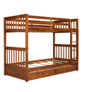 Bunk Bed With Ladders And 2 Storage Drawers by Unique Piece Furniture