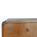 Curved Wall Mounted Bedside Nightstand by HouseOfZazla