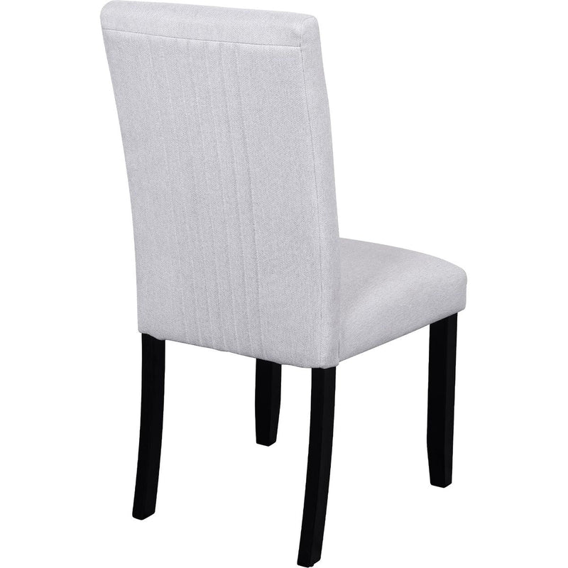 5-Piece Round Dining Table set, 43-Inch Modern Dining Table and 4 Upholstered Chairs for Dining Room, Kitchen Room, Living Room, Easy Assembly