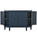 Accent Storage Cabinet Sideboard Wooden Cabinet with Antique Pattern Doors for Hallway, Entryway, Living Room, Bedroom