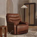 Oslo Antelope - Swivel Glider Recliner With Manual Footrest by HouseOfZazla