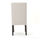 Modern Wingback Dining Chair (Set of 2) With Upholstered - Ivory by HouseOfZazla