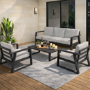 FR One Three-Seater + Two Single Seats + One Coffee Table by HouseOfZazla