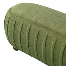 Upholstered Ottoman, Oval Shape by HouseOfZazla