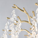 6-Light Chandelier Crystal Ceiling Lamp in Gold