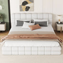 Upholstered Platform Bed With Headboard by HouseOfZazla